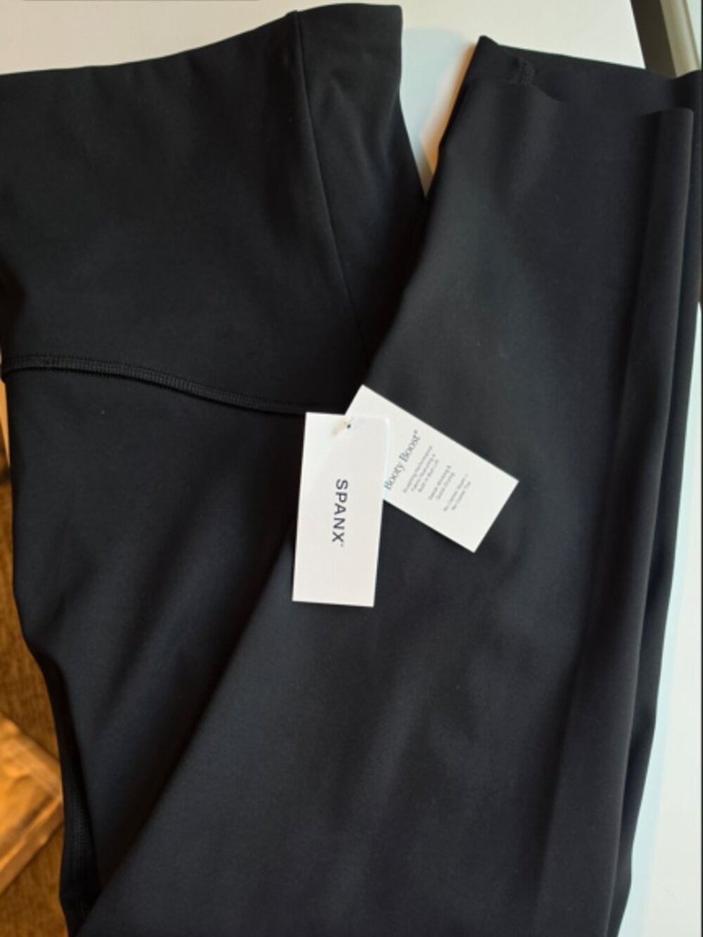 NWT SPANX Black High-Waisted 7/8 Leggings | Size XL